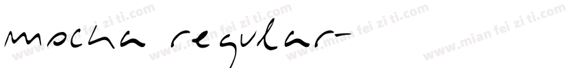mocka regular字体转换